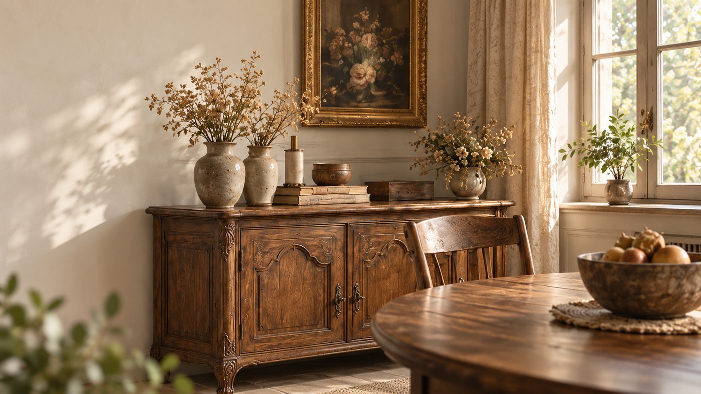 Buffet en bois massif — à donner